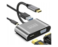Zenwire Przejściówka USB-C 4w1 HDMI 4K VGA USB PD 87W - 1604640 - zdjęcie 2